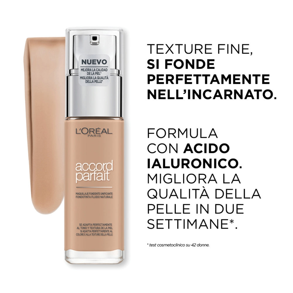 L'oréal Paris Accord Parfait Fondotinta 2D/2W Amande Doré-3