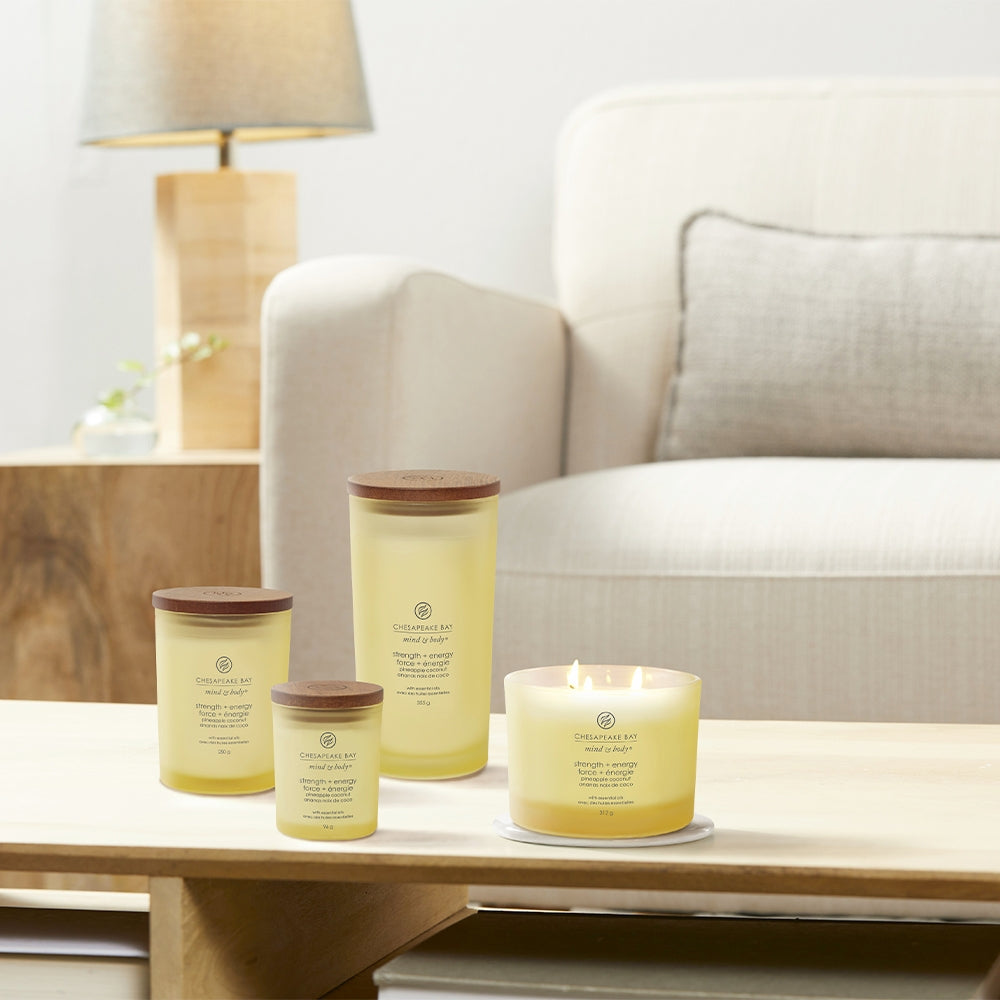 Chesapeake Bay Candle Strength & Energy (Pineapple Coconut)-3