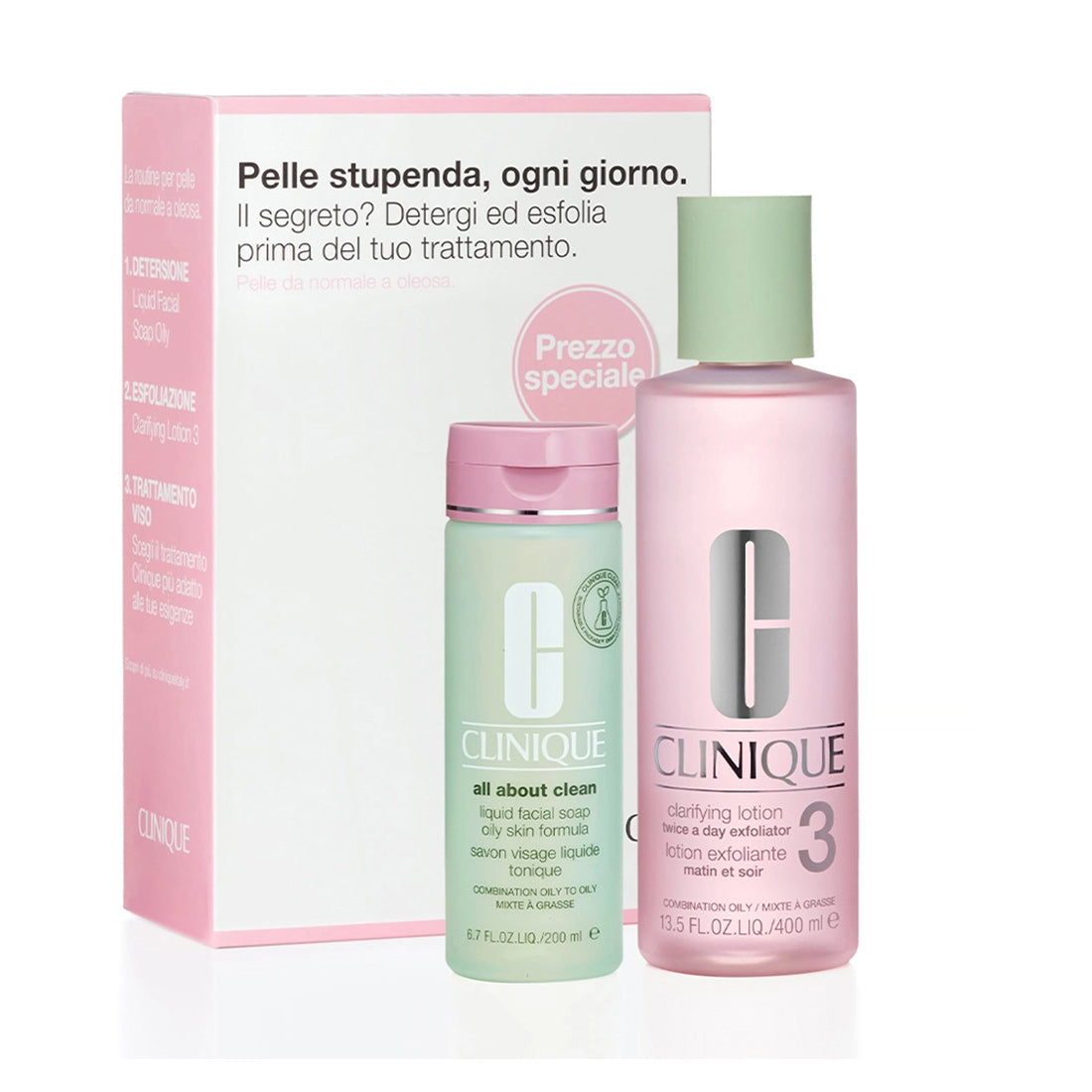 Clinique Cofanetto Detersione Per Pelle Da Mista A Normale