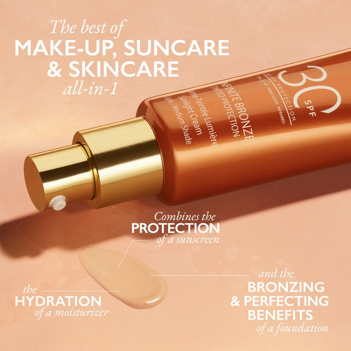 Lancaster Infinite Bronze Tinted Protection Crème Teintée Lumière Medium / Dark-4