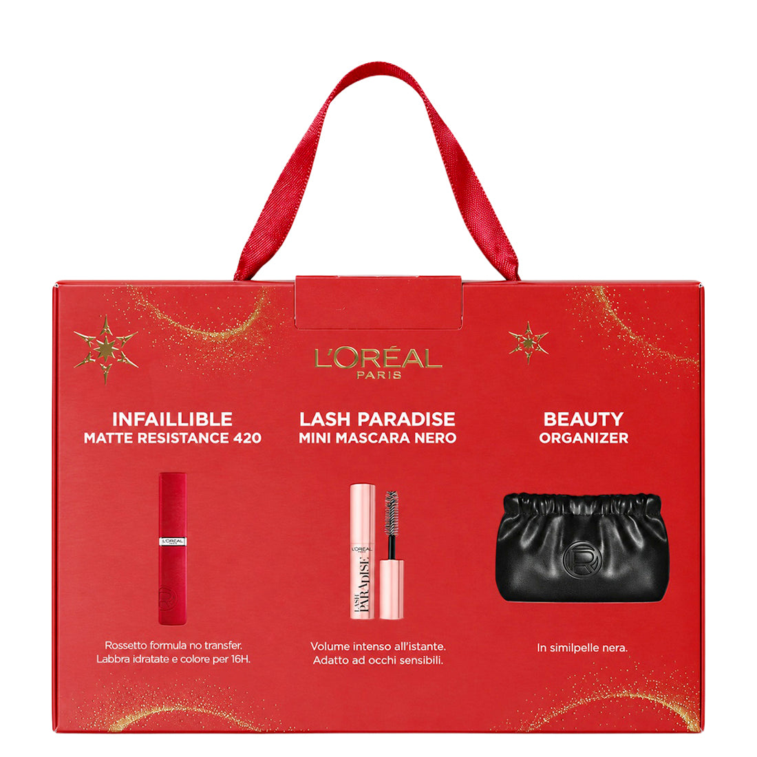 L'ORÉAL PARIS Pochette Nera Matte Resistance + Mini Mascara -2