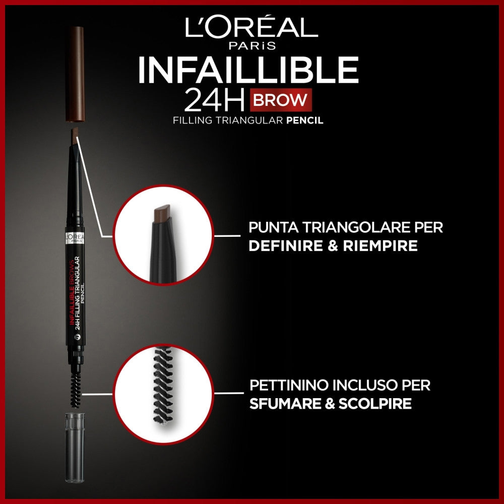 L'oréal Paris Infaillible Brows 24H Pencil 1.0 Ebony-2