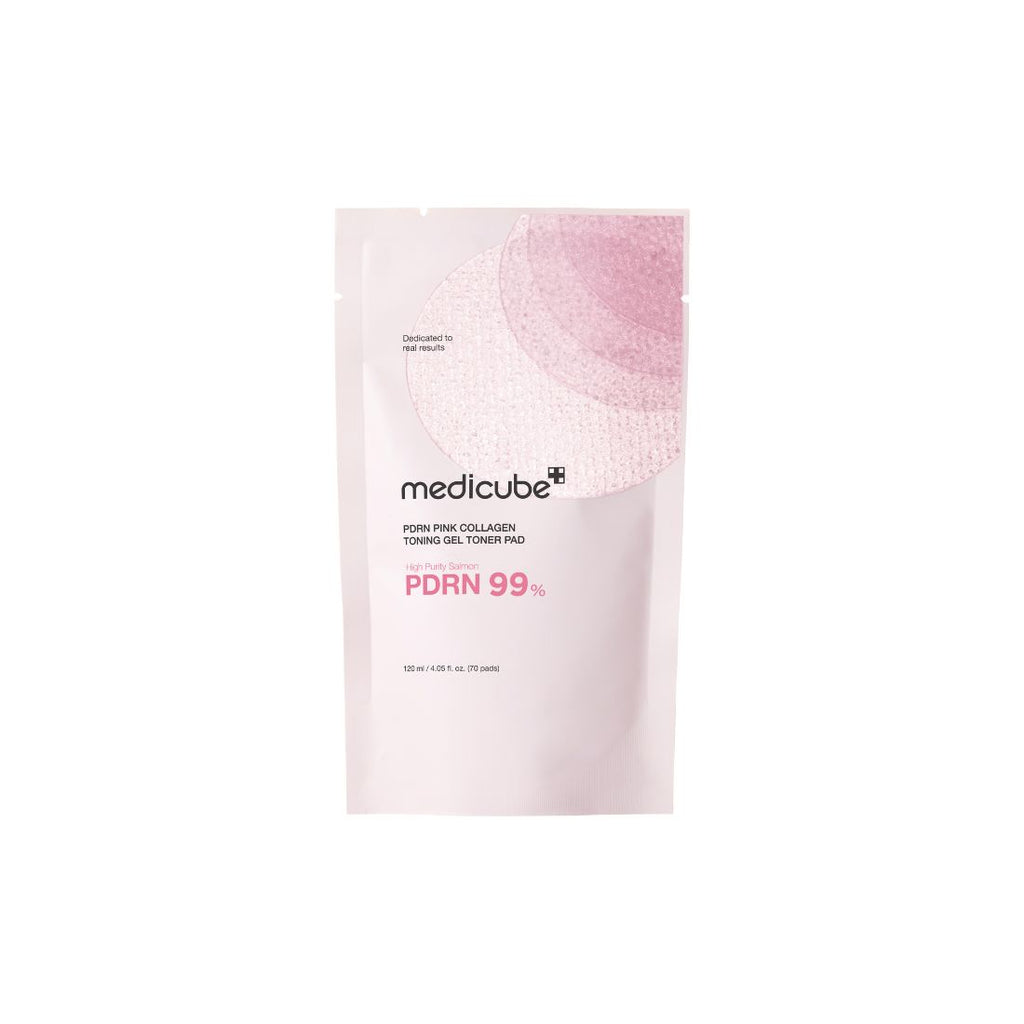 MEDICUBE Pdrn Pink Collagen Toning Gel Toner Pad -2