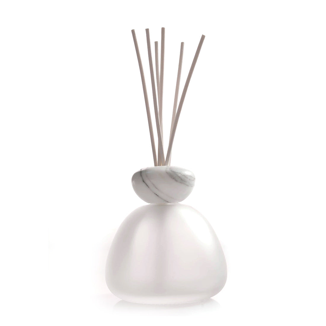 Millefiori Diffusore in Vetro Marble Glass Satinato Bianco