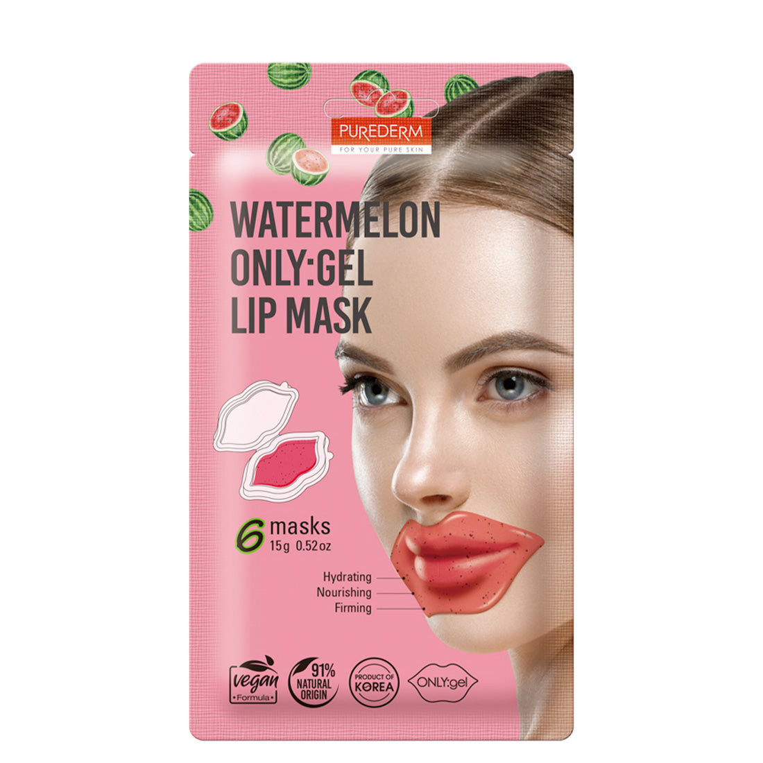 PUREDERM Only Gel Lip Mask Watermelon
