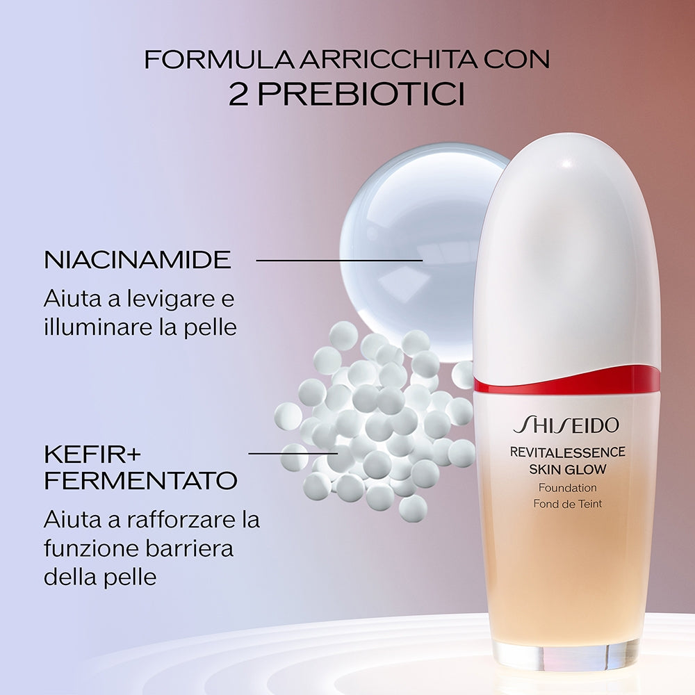 Shiseido Revitalessence Skin Glow Foundation 410 Sunstone SPF30-3